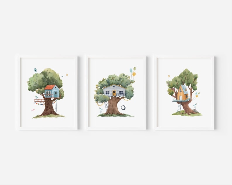 Posters - Trädkoja / Set med 3
