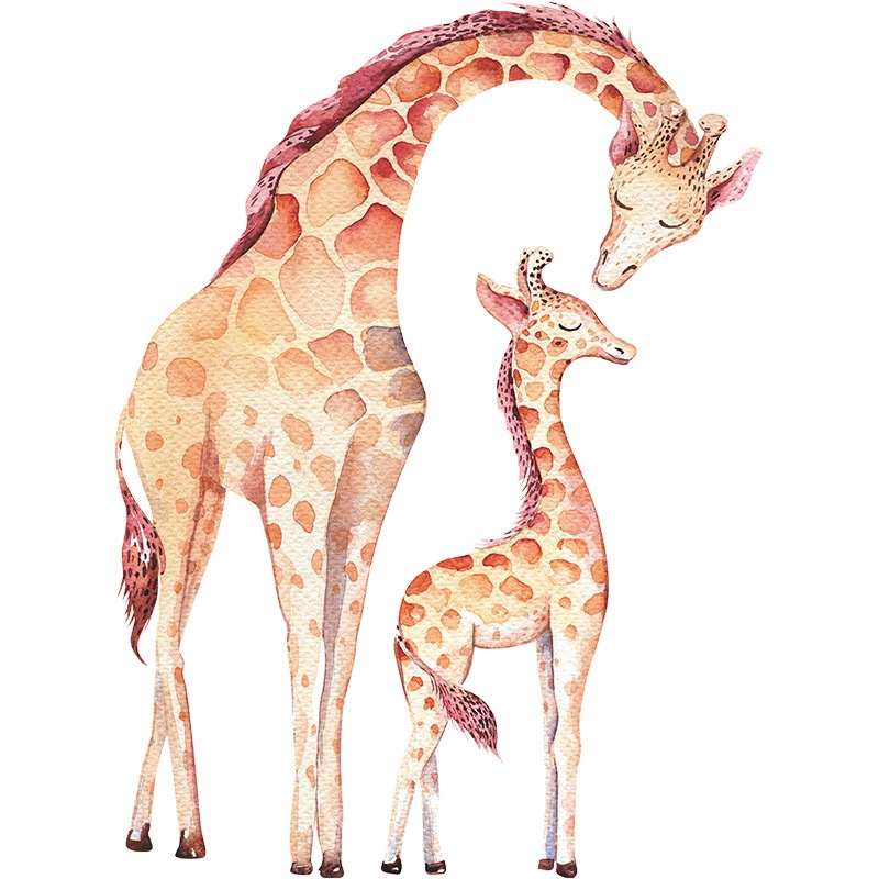 Väggdekal - Giraff