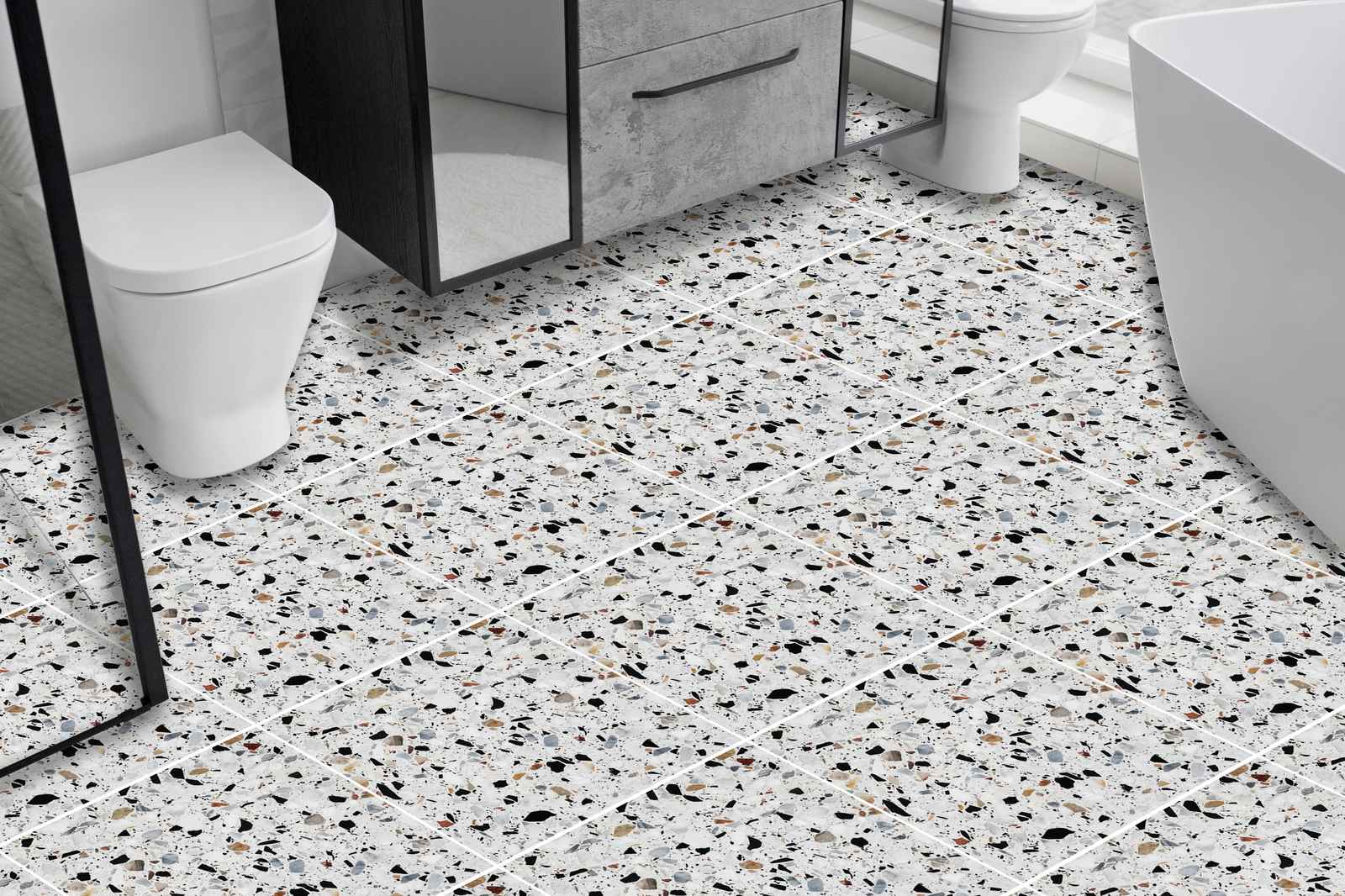 Terrazzo Mönster Golvplattor - 24 st