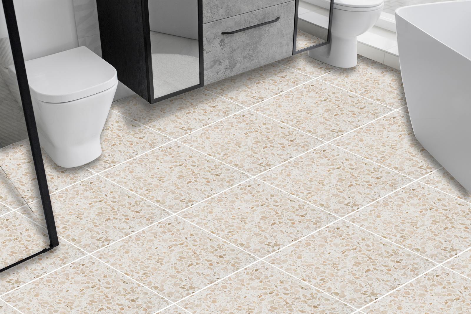 Terrazzo Stil Golvplattor - 24 st