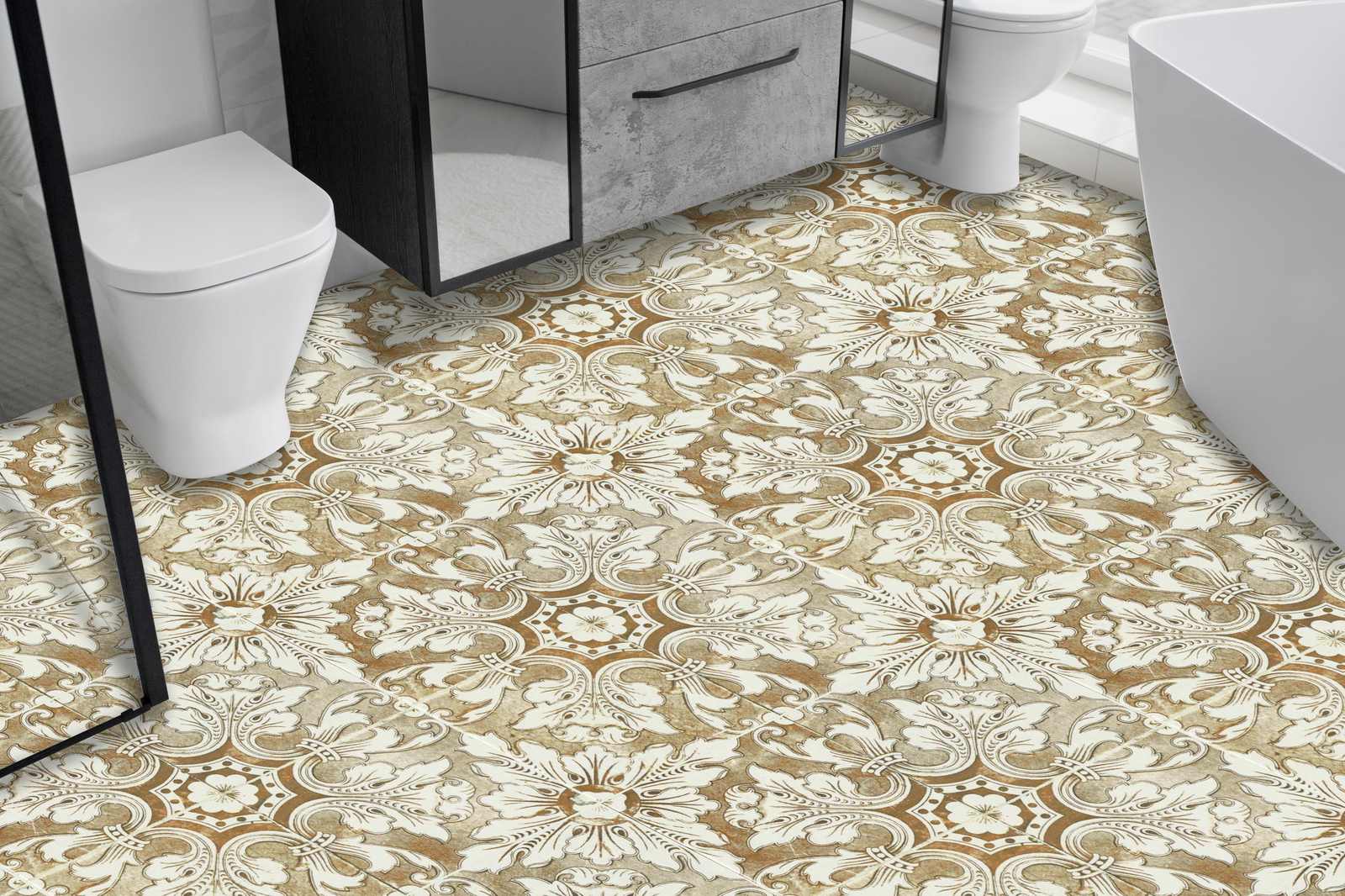 Vintage Ornate Design Golvplattor / 24 st