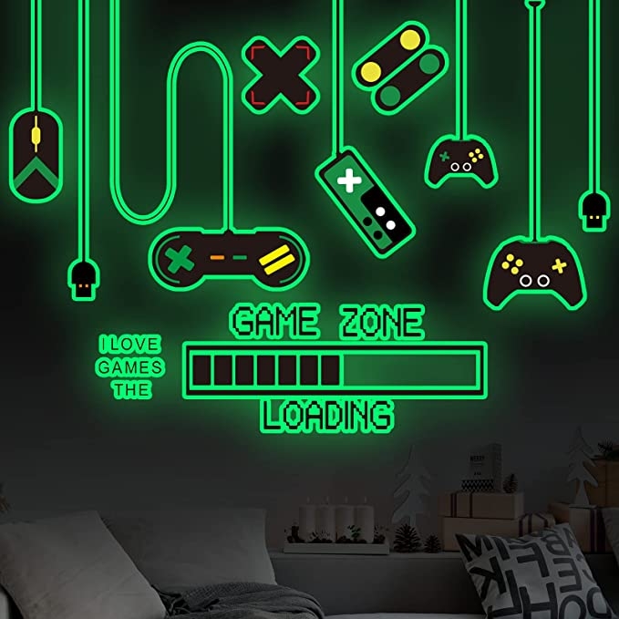Väggdekal - Game Zone / Självlysande
