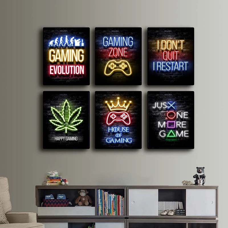 Posters - HOUSE OF GAMING / set om 6