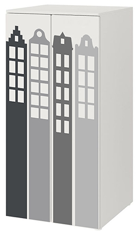 WALLSTICKERS - GRÅA PACKHUS