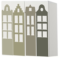 Väggklistermärke – Grönt hus