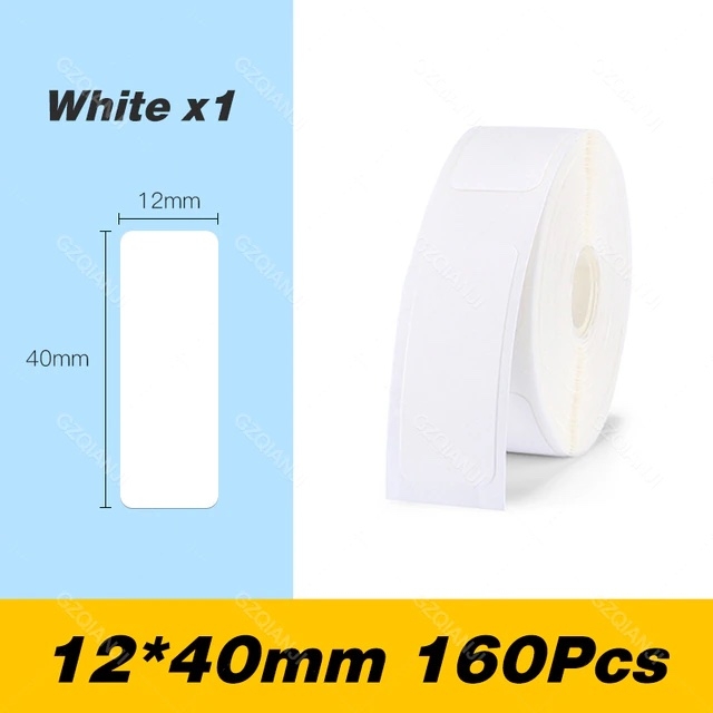 Niimbot Label för D101/110 / 12 x 40 mm / Olika färger