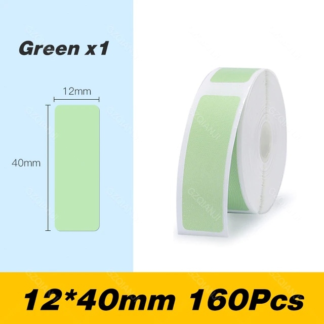 Niimbot Label för D101/110 / 12 x 40 mm / Olika färger