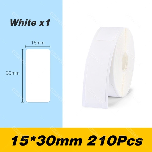 Niimbot Label för D101/110 / 15 x 30 mm, 210 st. / Vit