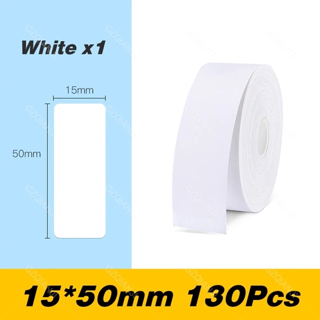 Niimbot Label för D101/110 / 15 x 50 mm, 130 st. / Vit