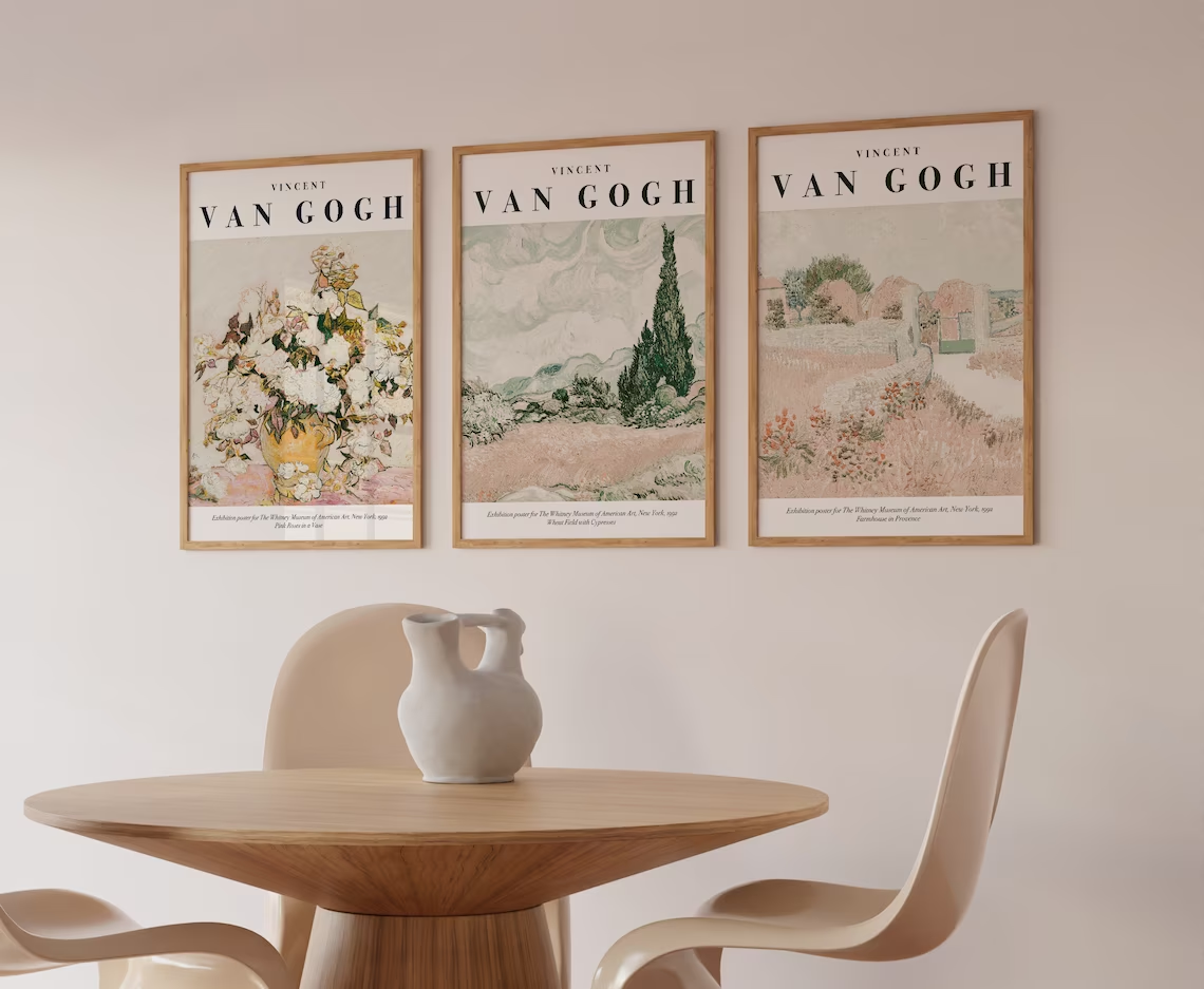 Affischer - Vincent Van Gogh / Set om 3