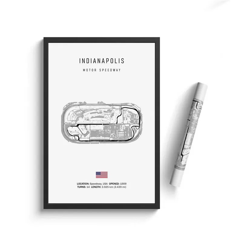 Affisch – INDIANAPOLIS / MOTOR SPEEDWAY / 02