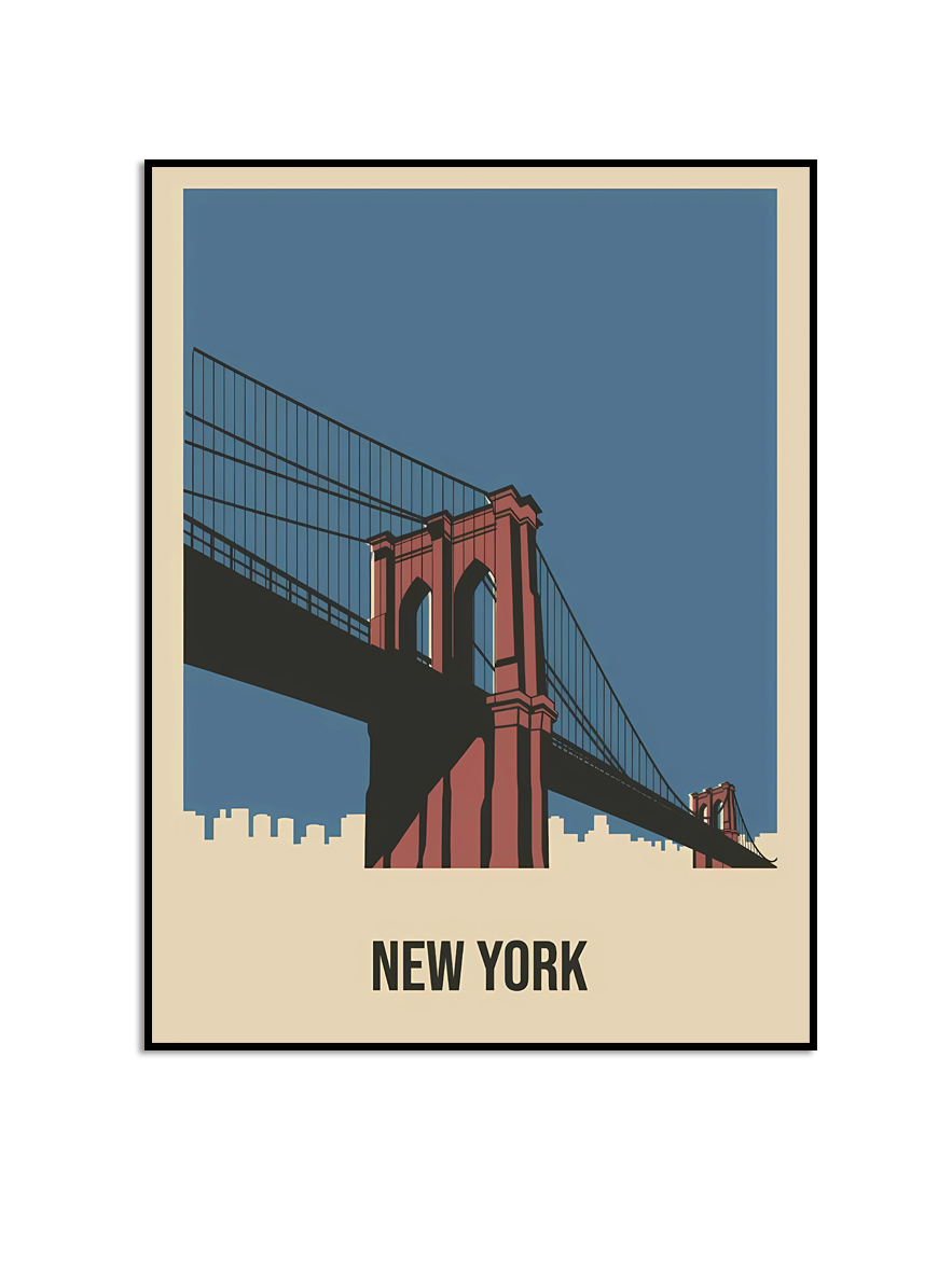 New York Bro Väggposter