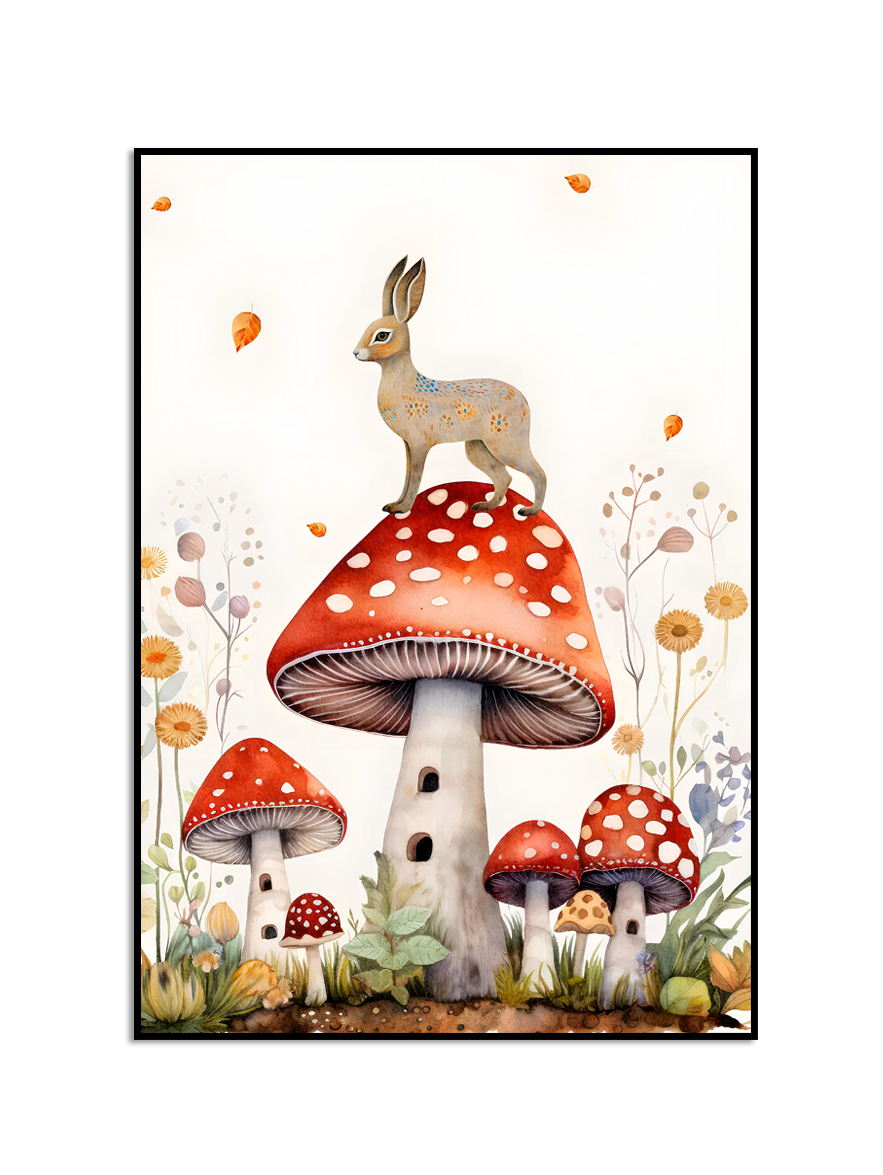 Fantasifulla Skogsdjur Poster