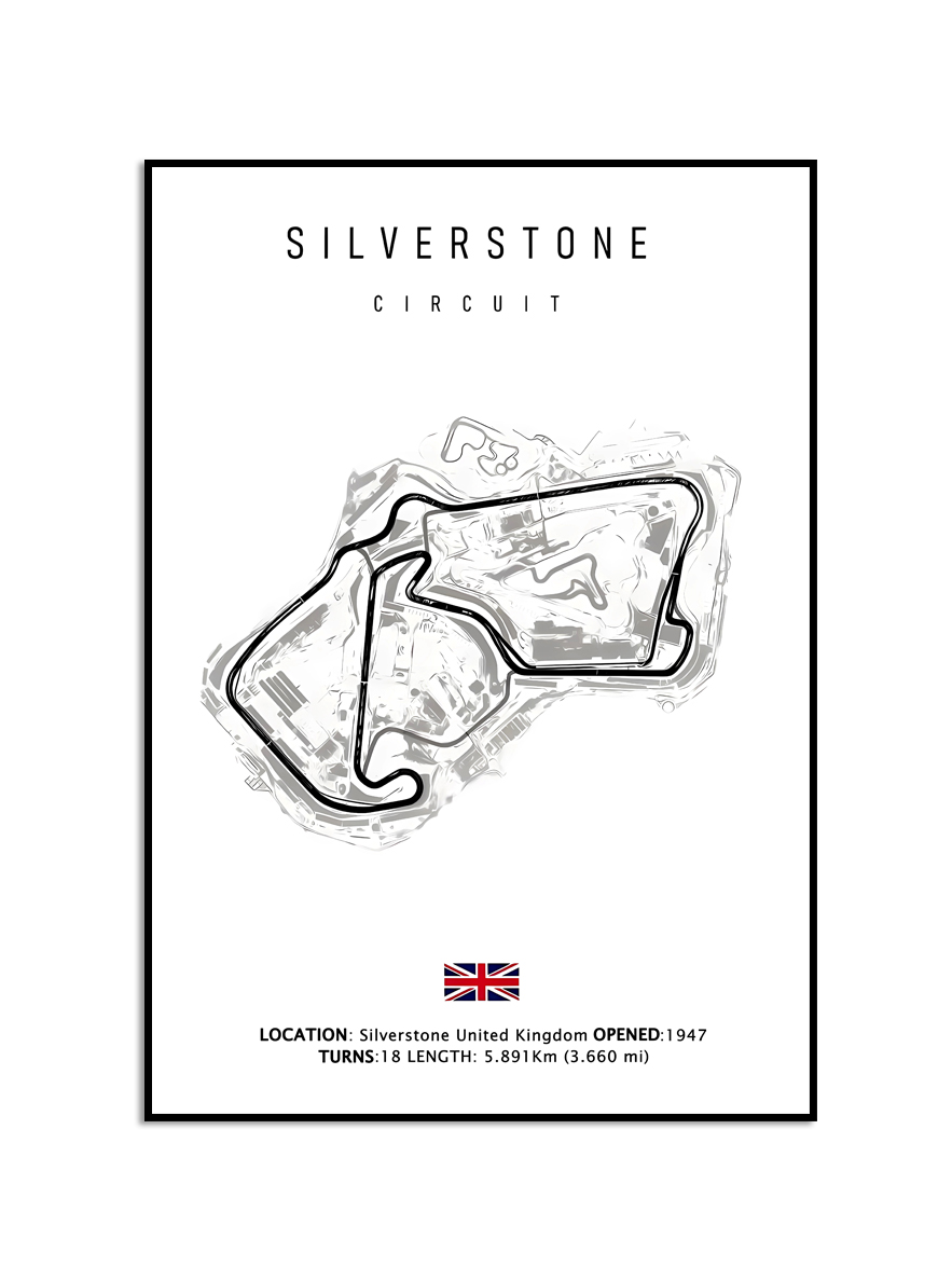 Affisch – SILVERSTONE / CIRCUIT