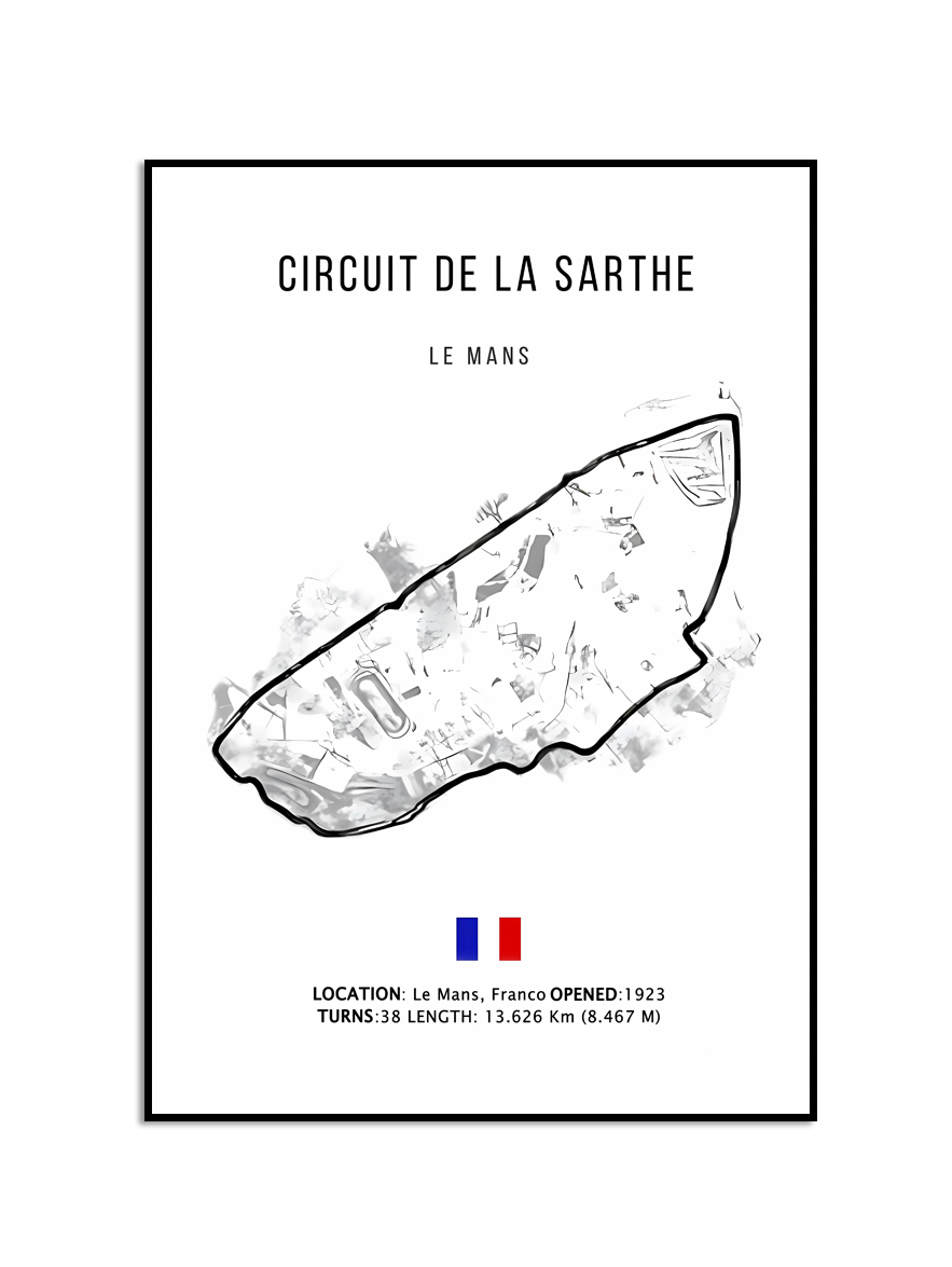 Affisch – CIRCUIT DE LA SARTHE / LE MANS