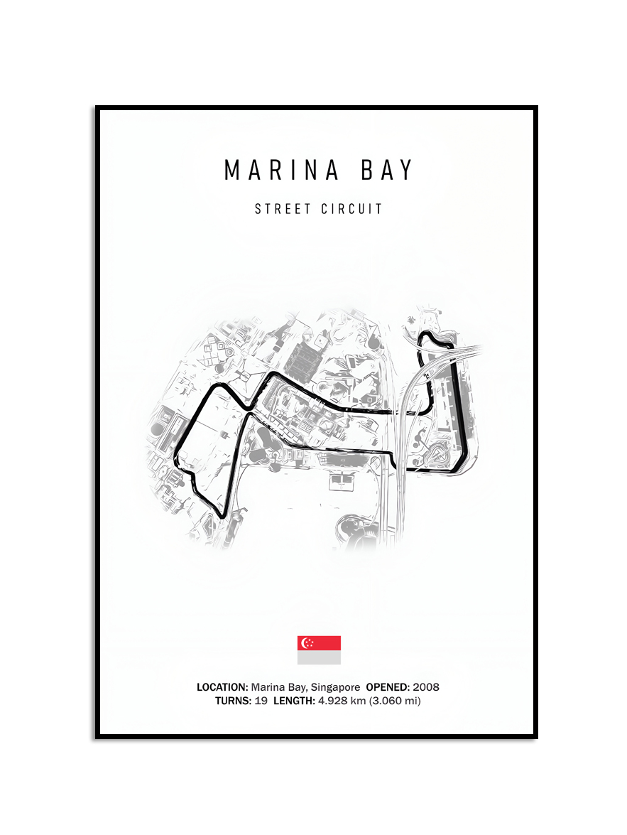 Affisch – MARINA BAY / STREET CIRCUIT