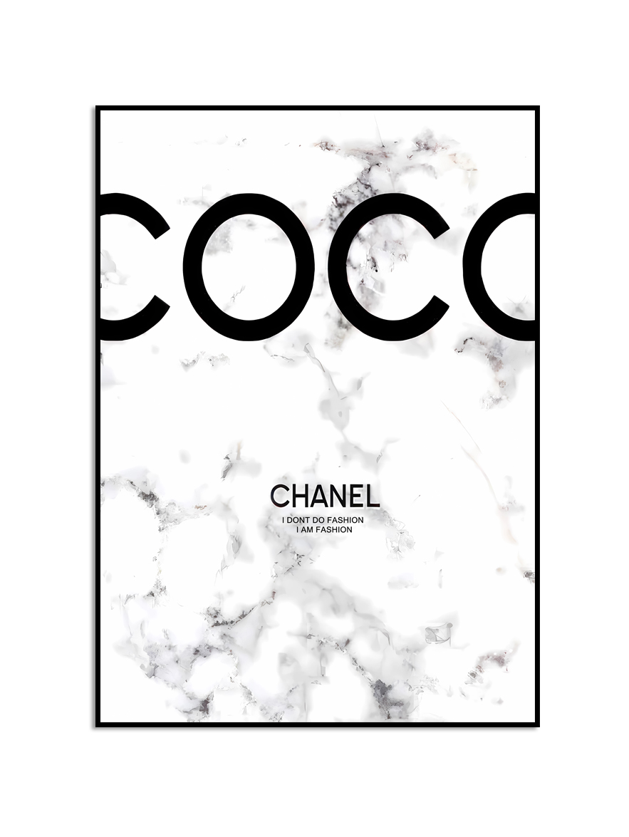 Poster - Coco Chanel Marmor