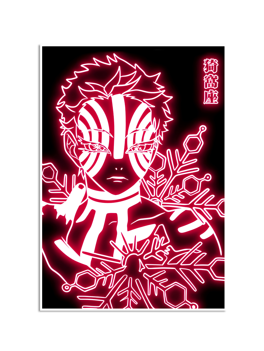 Affisch – Japan Anime-figur / Neon / 06