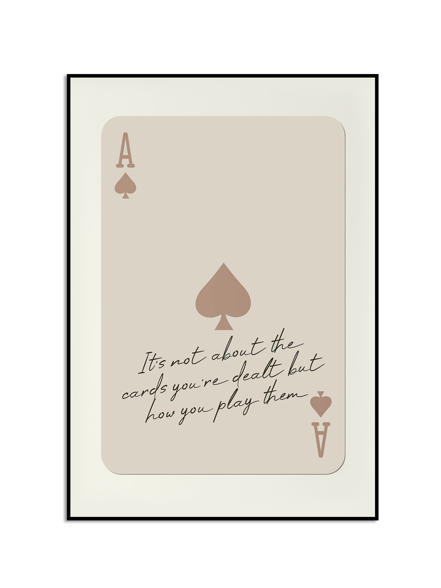 Motiverande Spader Ess Poster