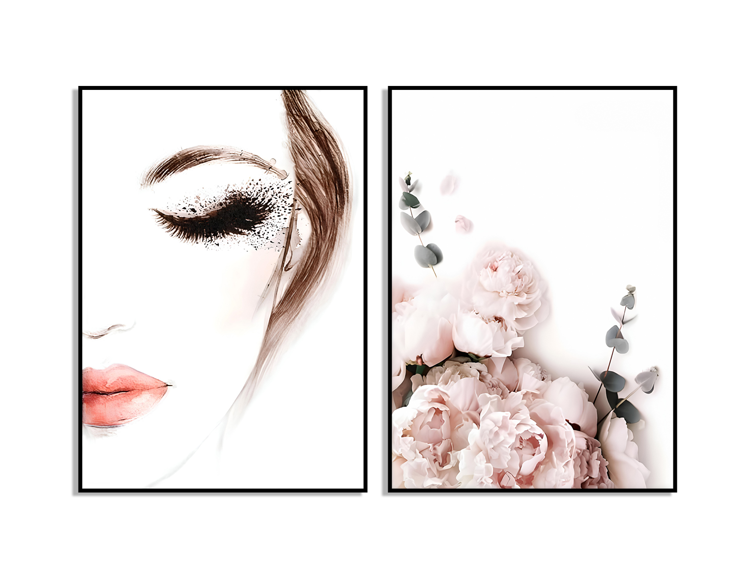 Affischer - Coco rosa / Set om 2
