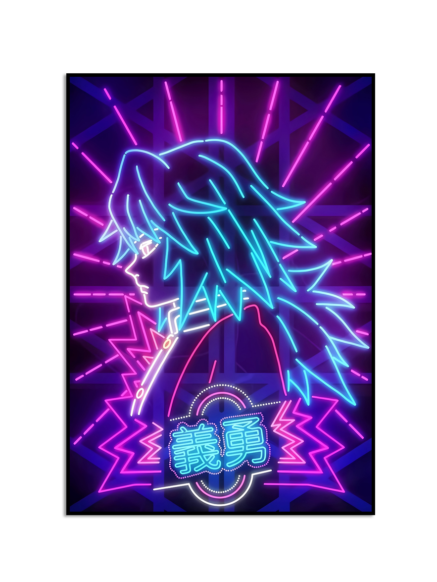 Affisch – Japan Anime-figur / Neon / 09