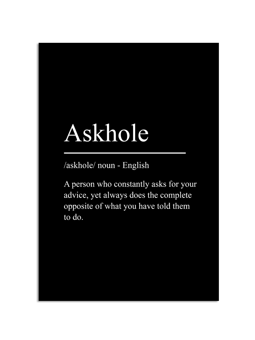 Affisch – Askhole