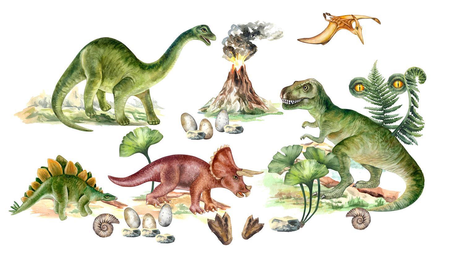 Väggdekal - Enorm Dinosaurie