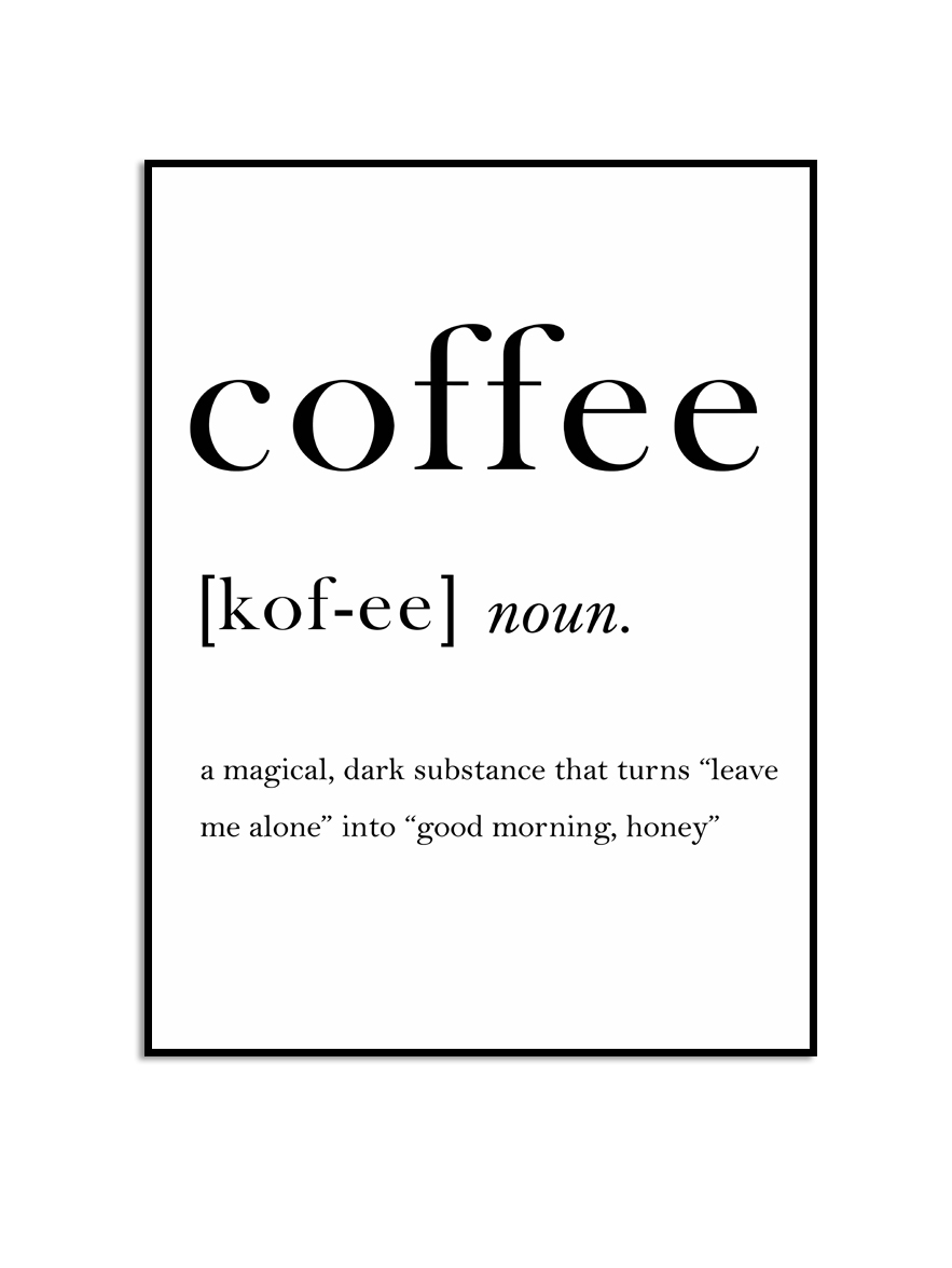 Poster - Kaffe Definition