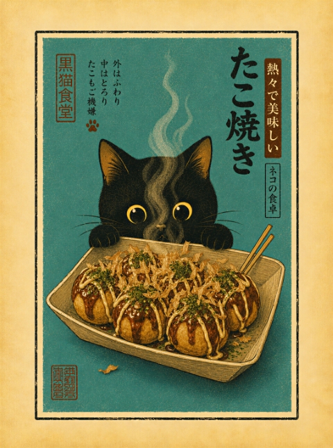Poster - Katt Takoyaki