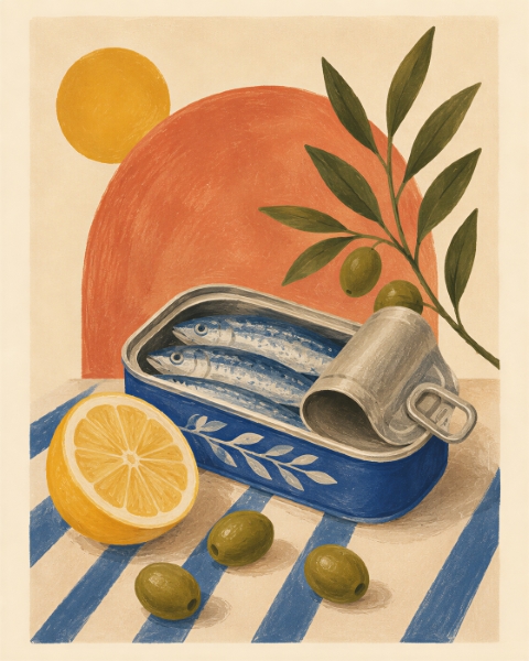 Poster - Sardiner och Citrusglädje