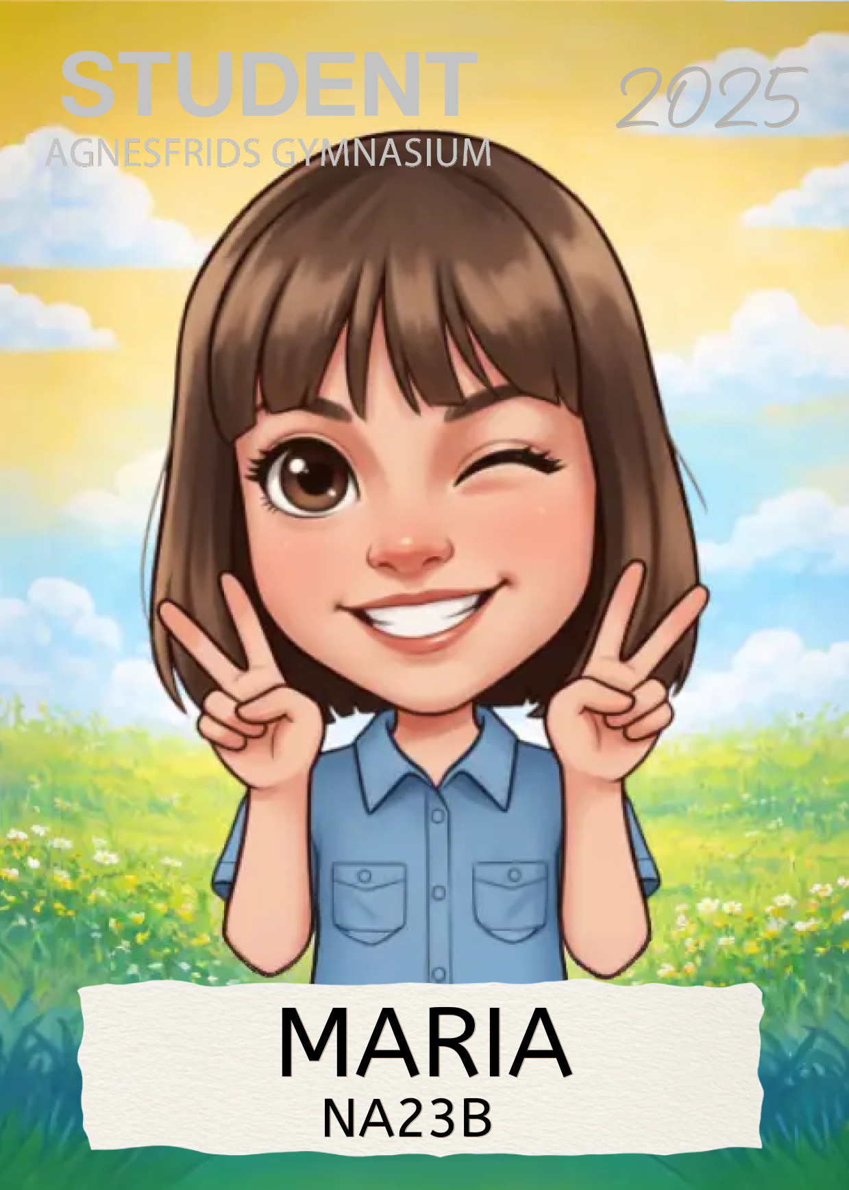 Studentplakat – AI - Karikatyr
