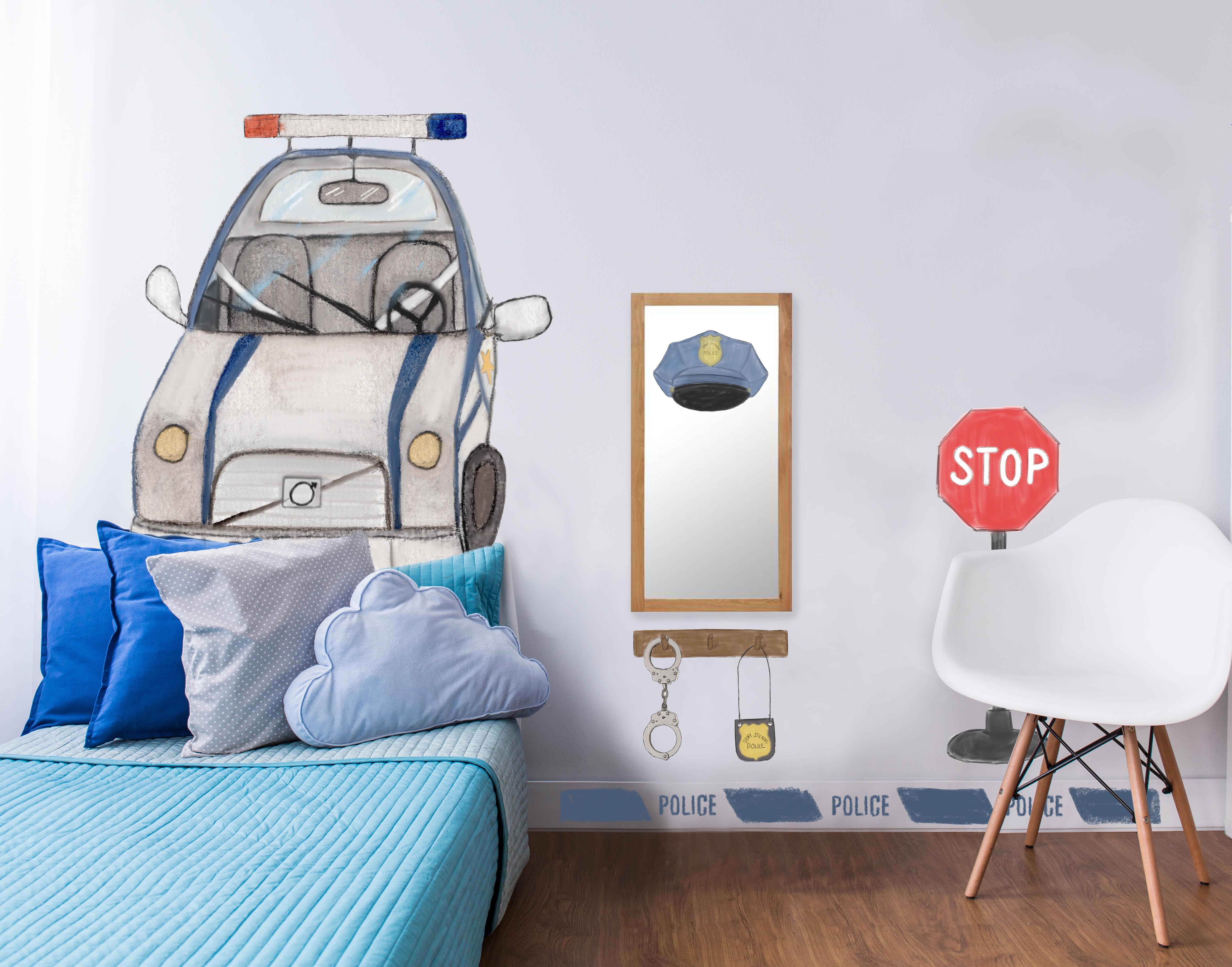 Väggklistermärke -  - Police