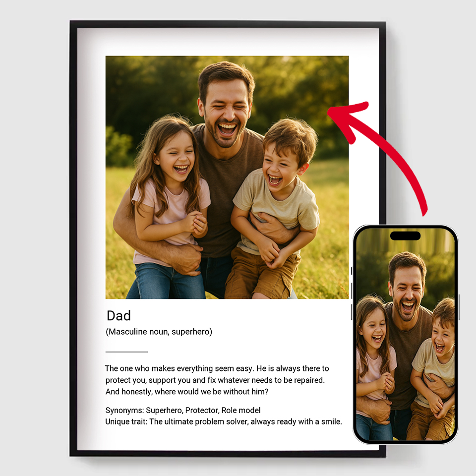 Personlig Poster - Pappa Definition