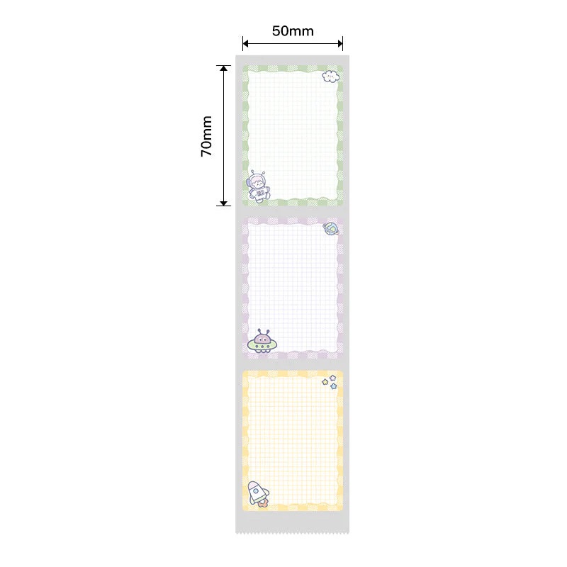 NIIMBOT Etiketter Klistermärken B1 / B21 / B3-serien 50 x 70 mm / 110 st / Campinglag