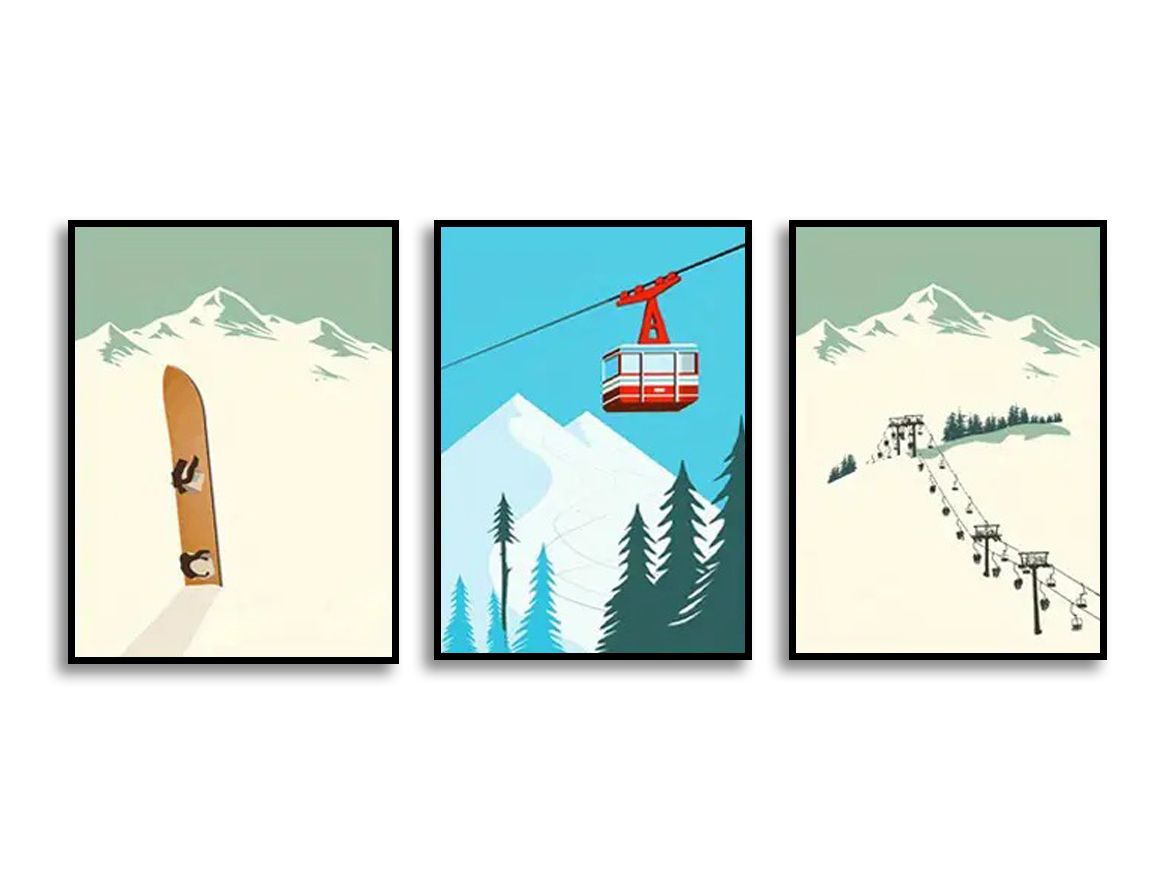 Poster - Bergsäventyr Set om 3
