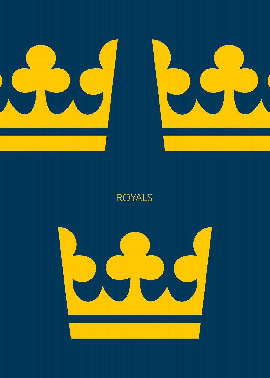 Poster - Svenska Tre Kronor Royals