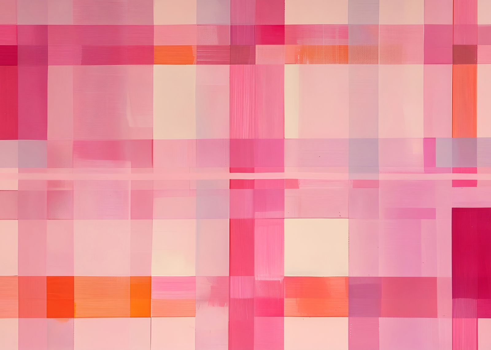 Poster - Rosa Abstrakt Konst