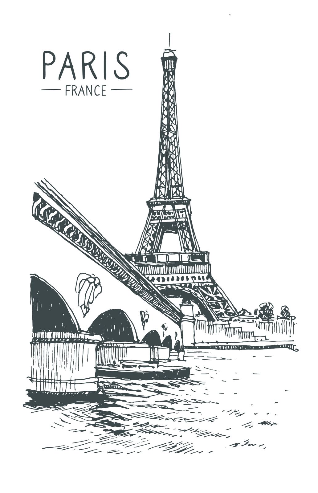 Paris Eiffeltorn Poster