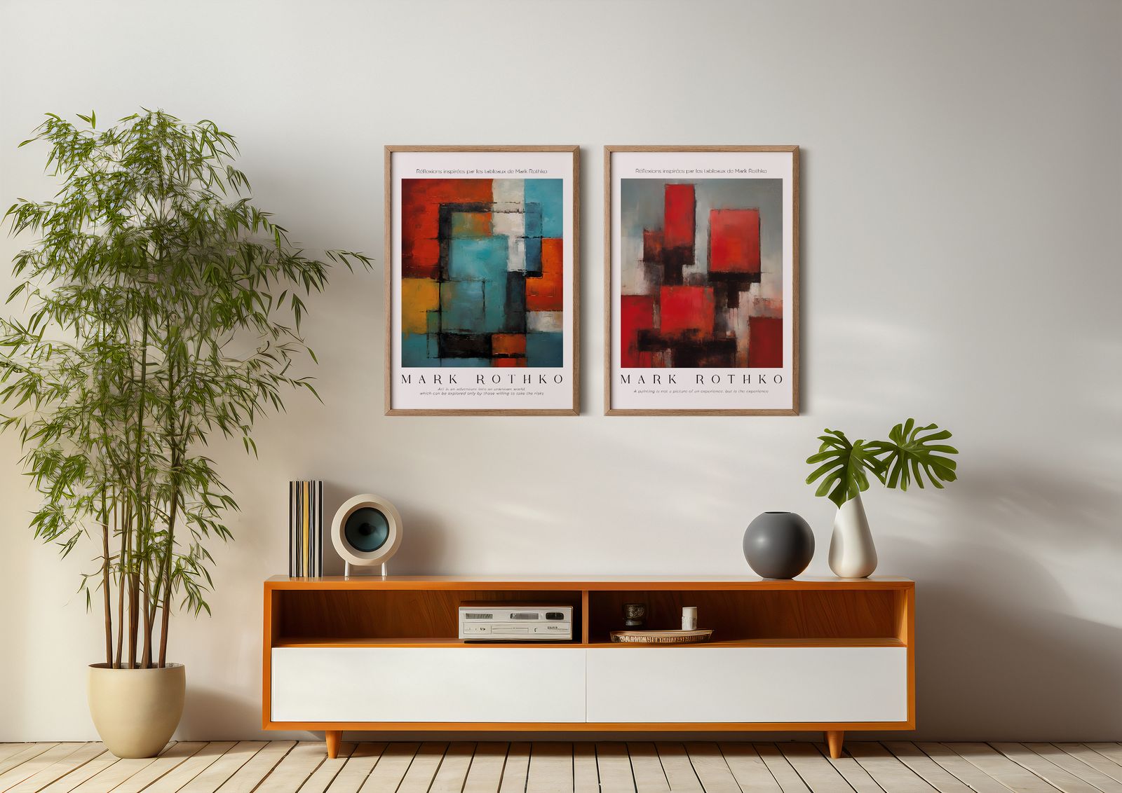 Poster - Mark Rothko-inspirerad set om 2