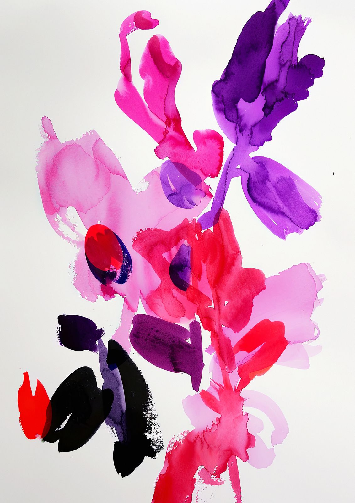 Poster - Abstrakt Blomkonst
