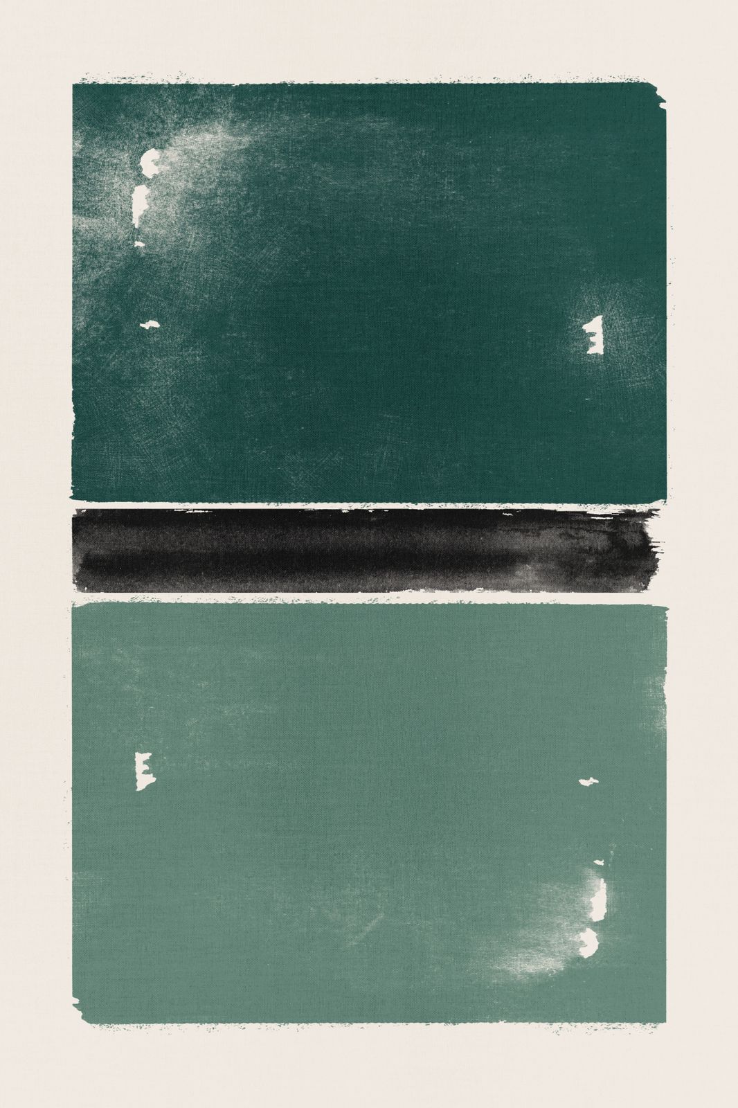 Poster - Abstrakt Grön Konstverk