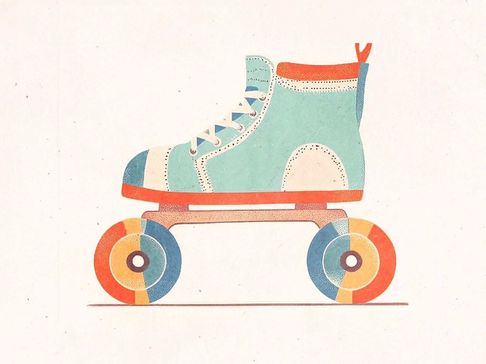 Poster - Vintage Rullskridsko