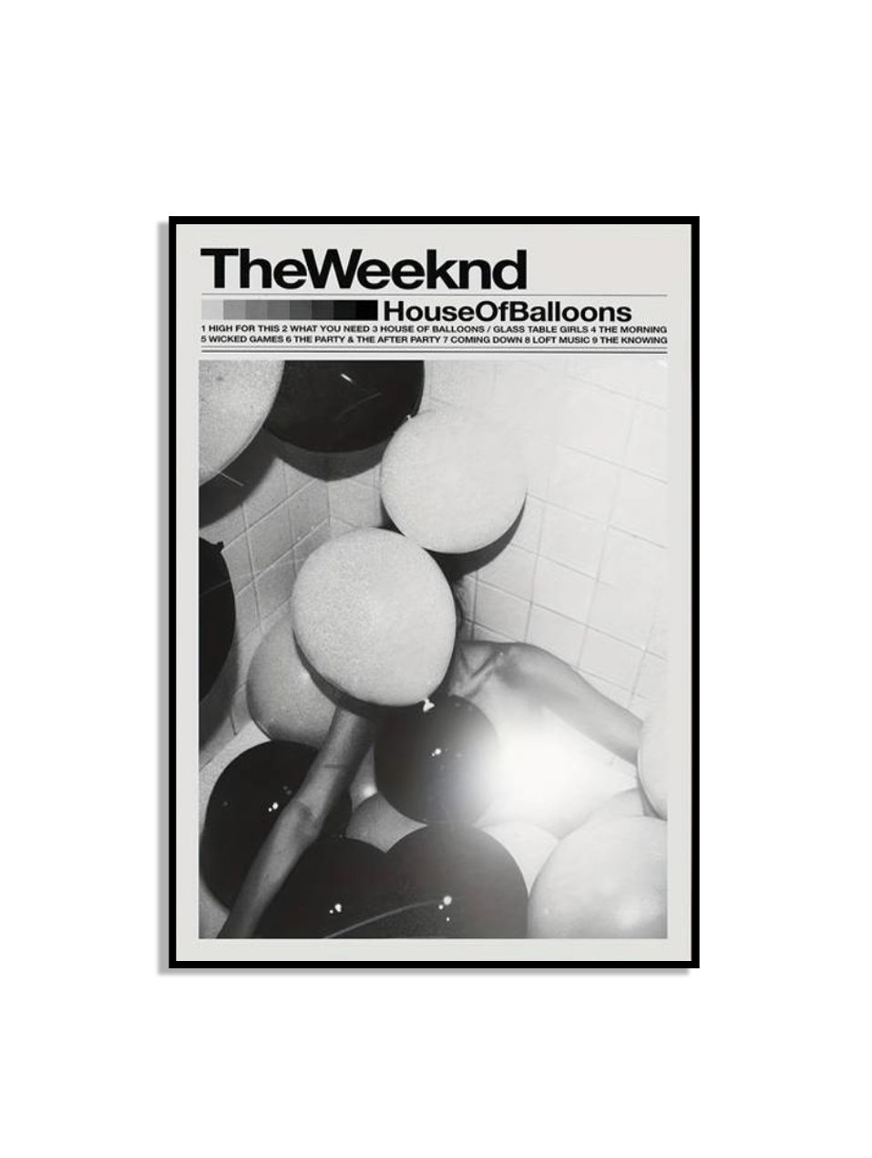 House of Balloons Musikposter