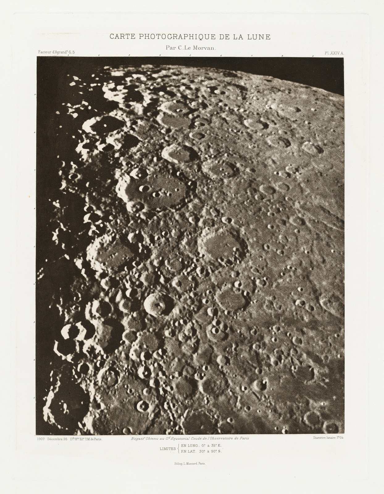 Poster - Carte Photographique de la Lune