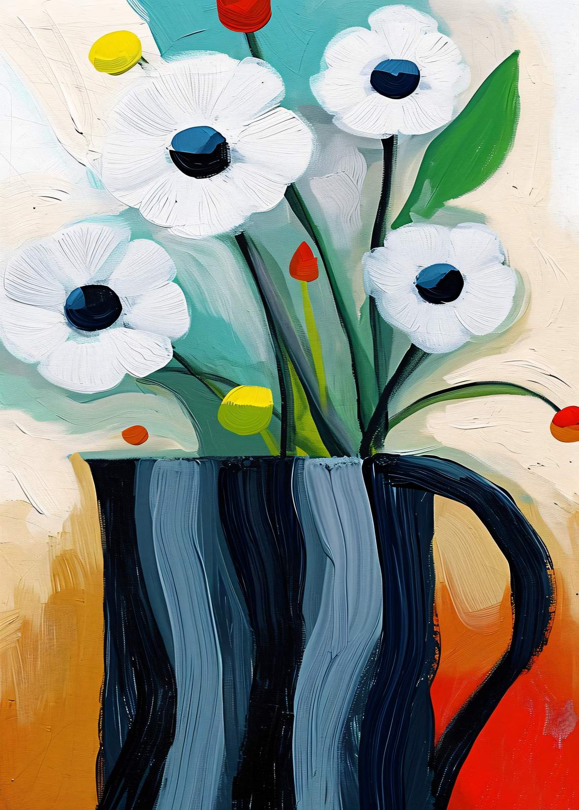 Poster - Levande Blombukett