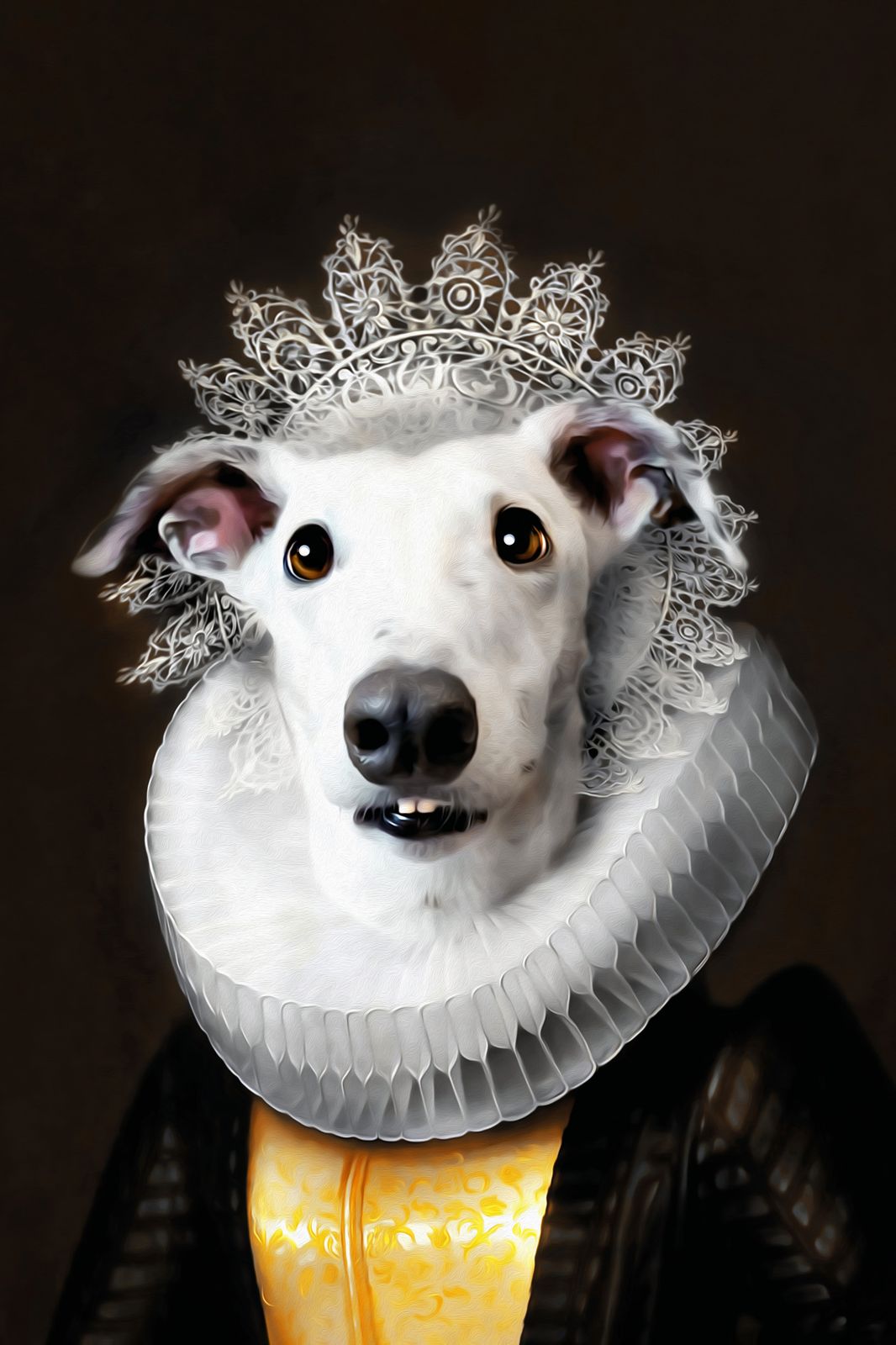 Poster - Hund i Elizabethansk Stil