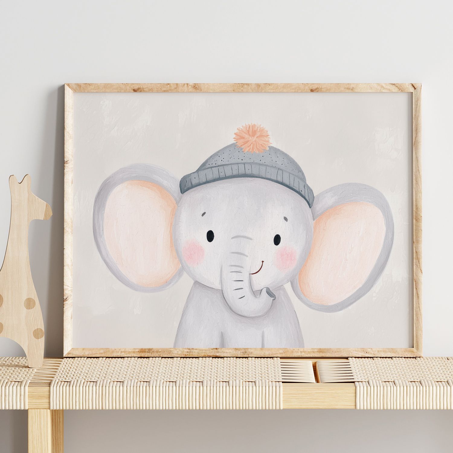 Poster - Söt Elefant