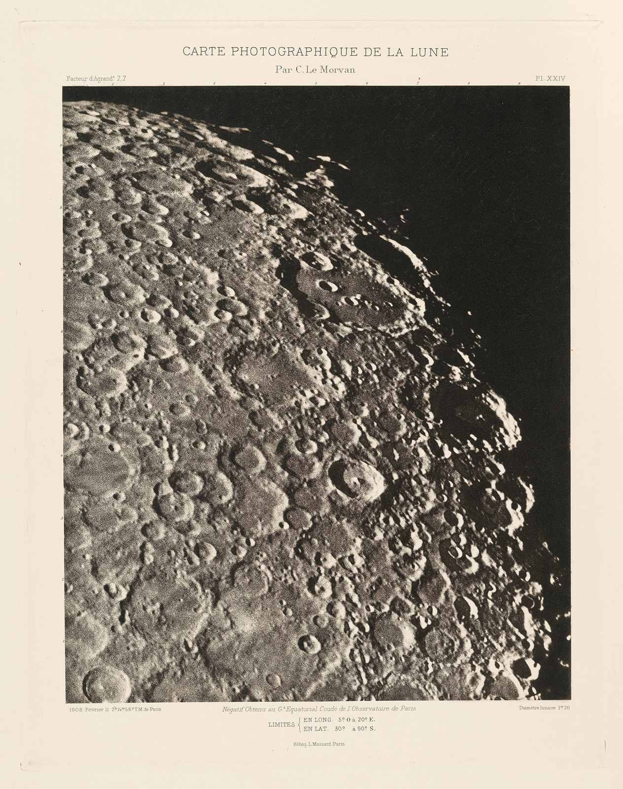 Poster - Carte Photographique de la Lune