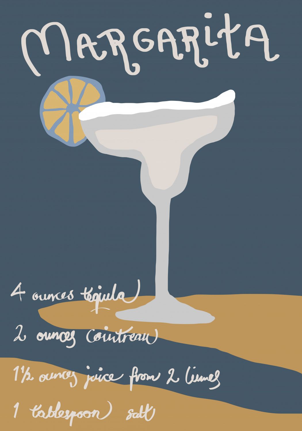 Poster - Margarita Cocktail Recept