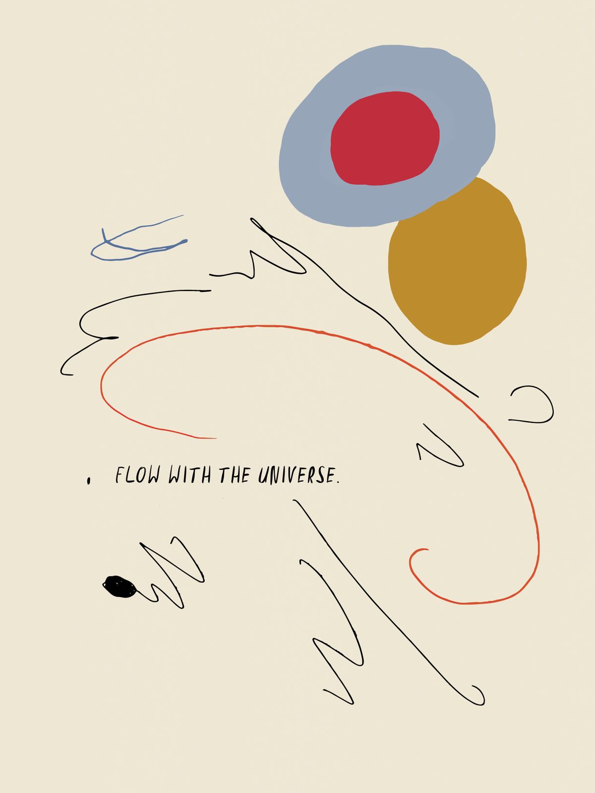 Poster - Flöda med Universum